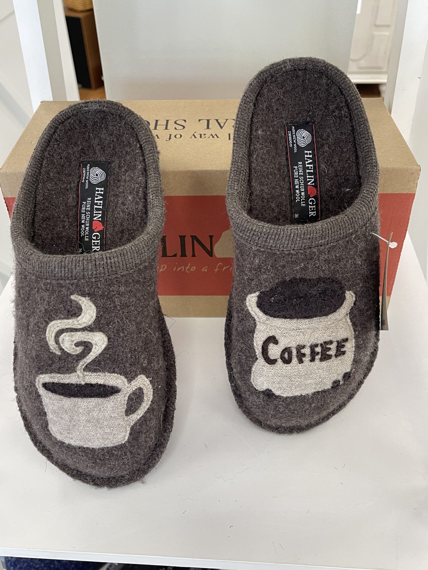 Morning coffee bedroom slippers